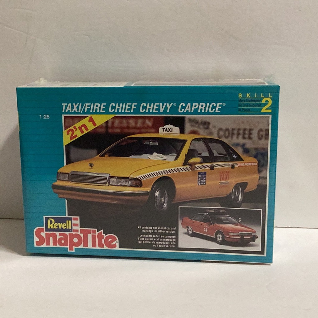 Revell 1/25 Snaptite Taxi/Fire Chief Chevy Caprice