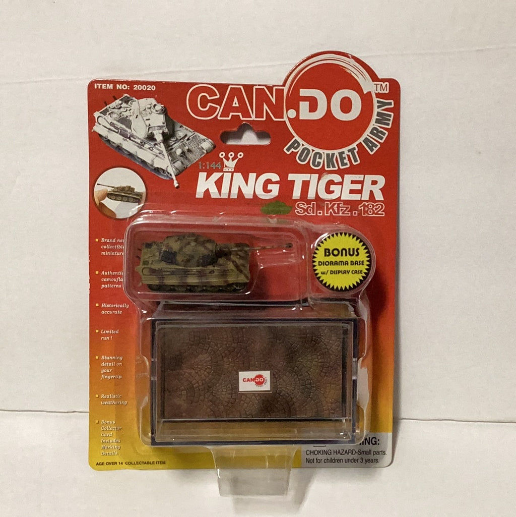 1/144 Can Do King Tiger Tank w/Display Case