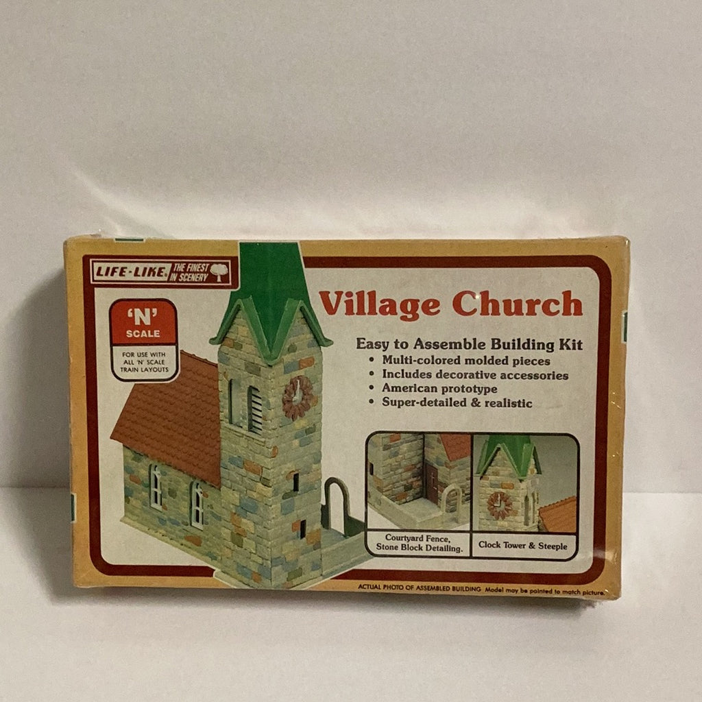 Lifelike N Scale Village Church Building Kit 7410