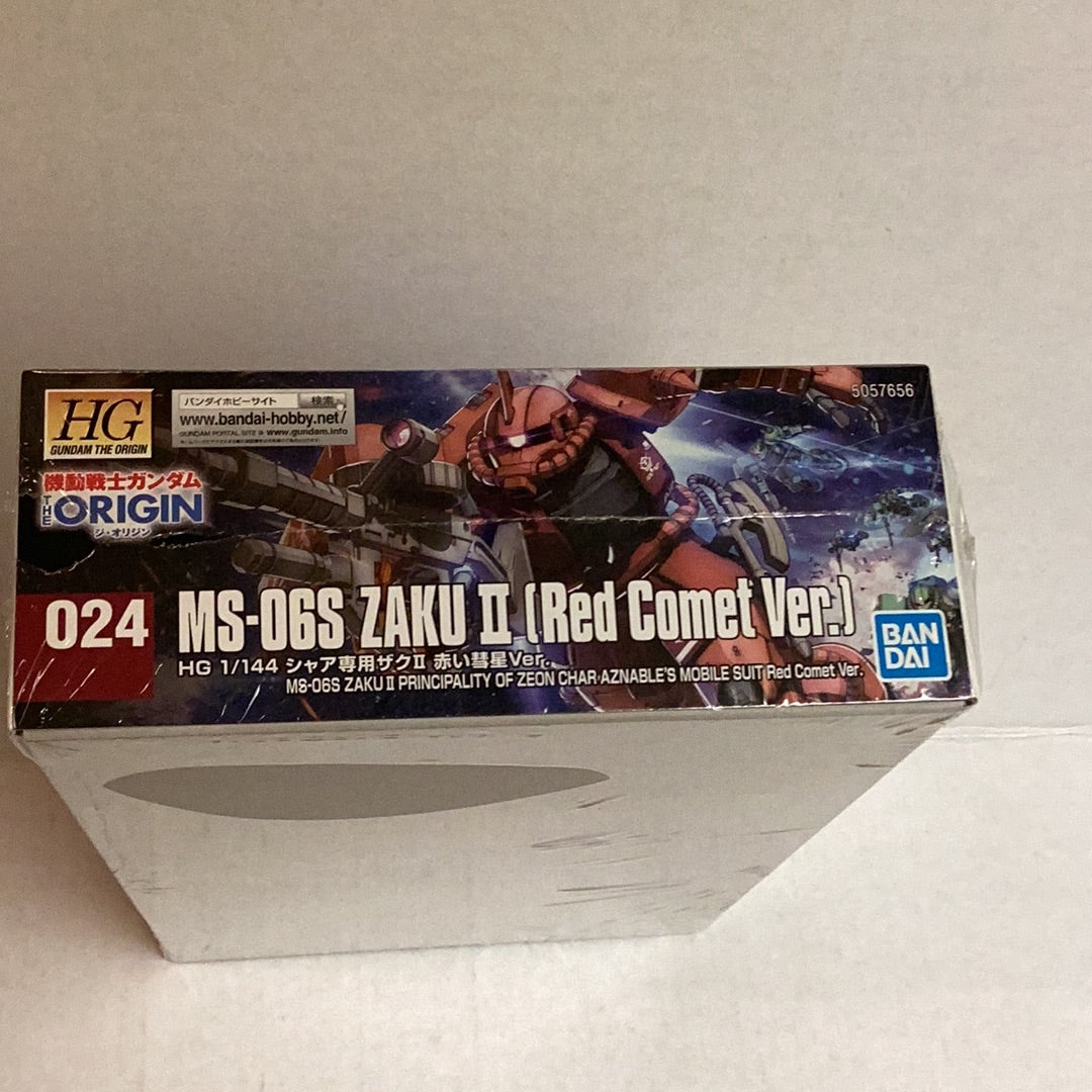 1/144 HG Gundam MS06S #024 Zaku II Red Comet Version