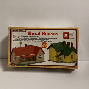 Lifelike N Scale Rural Houses Building Kit # 7405