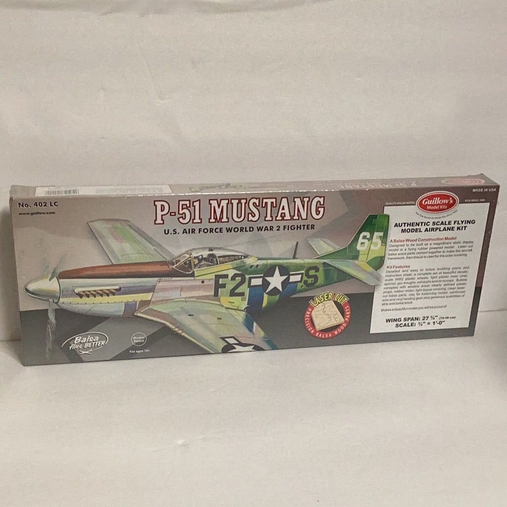 Guillows P-51 Mustang #402LC/27”