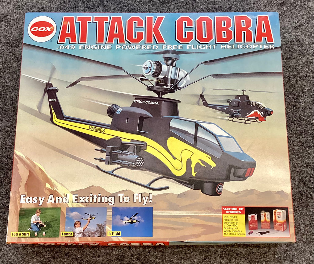 Cox Attack Cobra .049 Free Flight Helicopter # 4500