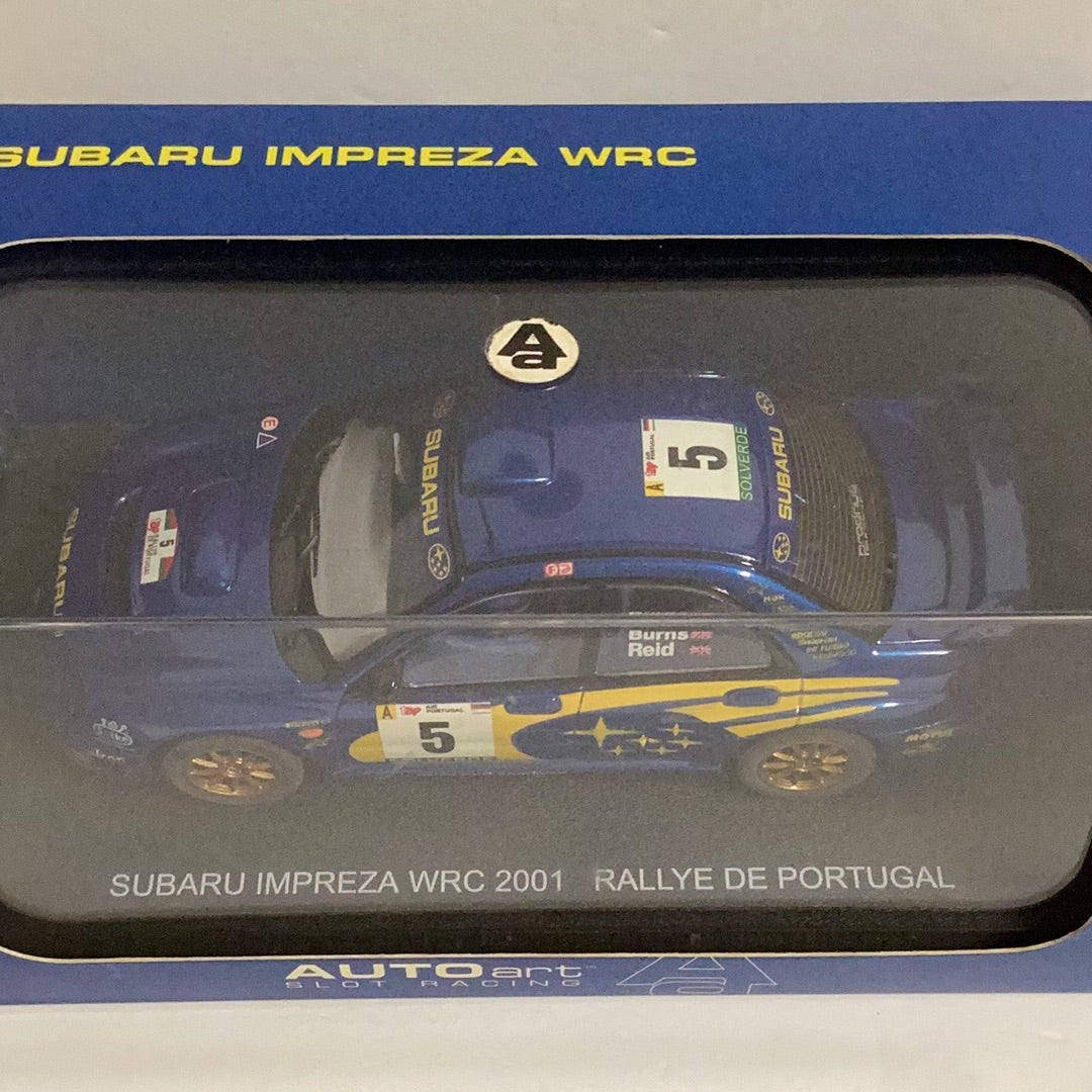 Auto Art 1/32 Subaru Impreza WRC 2001 Rally De Portugal Slot Car