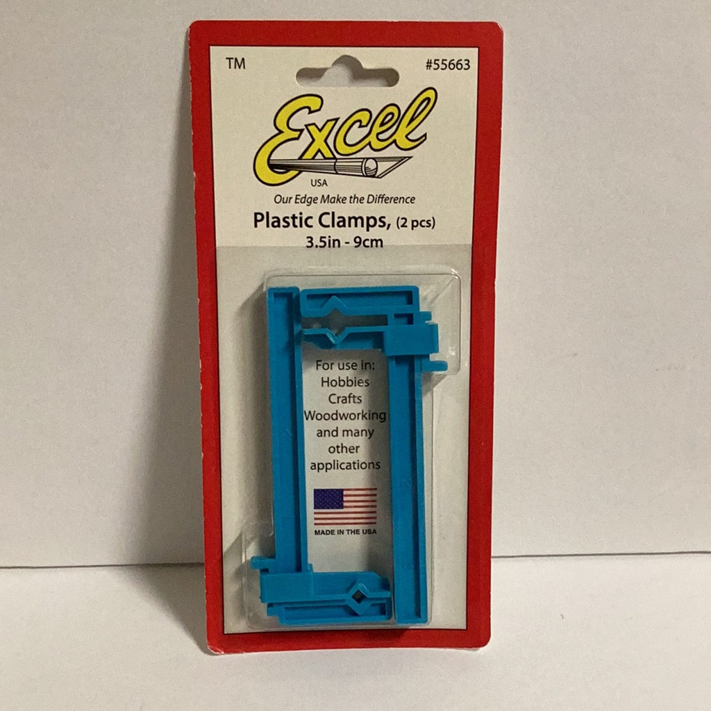 Excel 2 Plastic Clamps 3.5in-9cm #55663