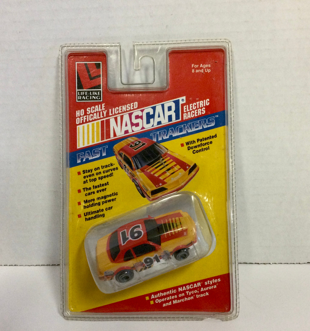 Lifelike HO Scale NASCAR Fast Trackers #91 Slot Car
